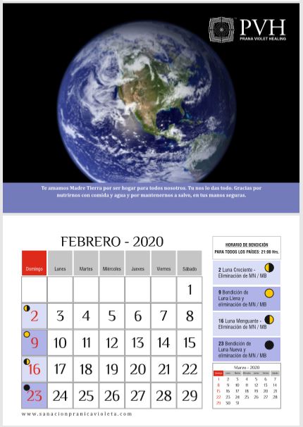 2 Calendario 2020 FEBRERO A3 2 Calendario 2020 FEBRERO A3