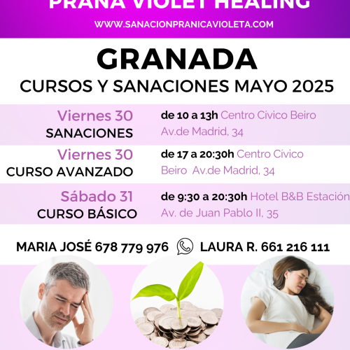 cursos y sanaciones granada mayo 25