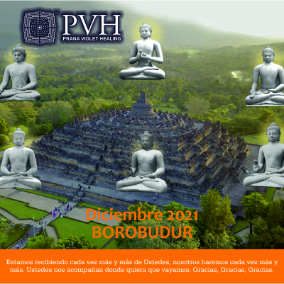 12) Diciembre - BOROBUDUR Estamos recibiendo cada vez más y más de Ustedes, nosotros haremos cada vez más y más. Ustedes nos acompañan donde quiera que vayamos. Gracias, Gracias, Gracias. 4 diciembre - Bendición luna nueva 19 diciembre - Bendición luna llena